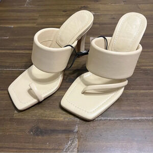 Zara Asymmetrical Toe Strap Heels